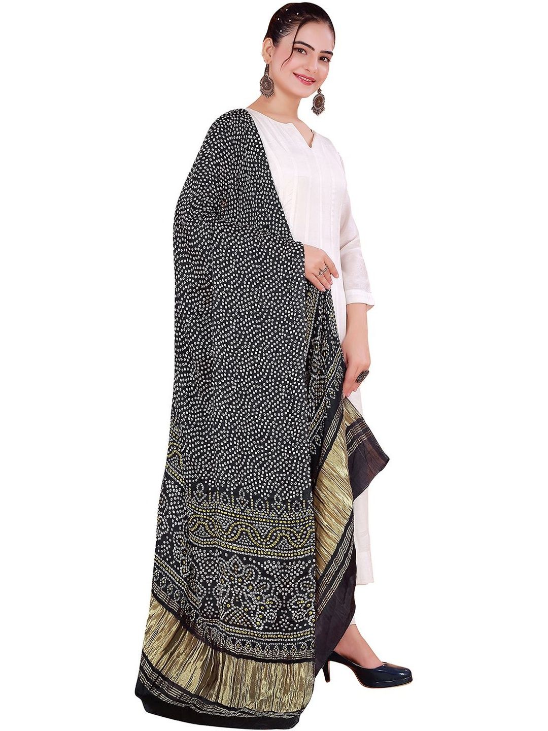 Desibutik Women Gaji Silk Dupatta-picture-36