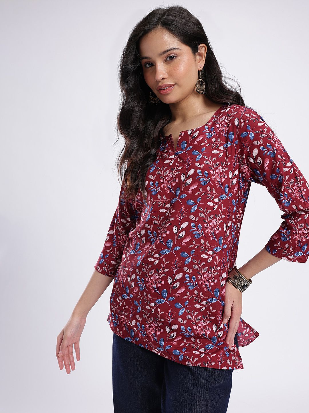 Anouk Rustic Floral Printed Straight Kurti-picture-57