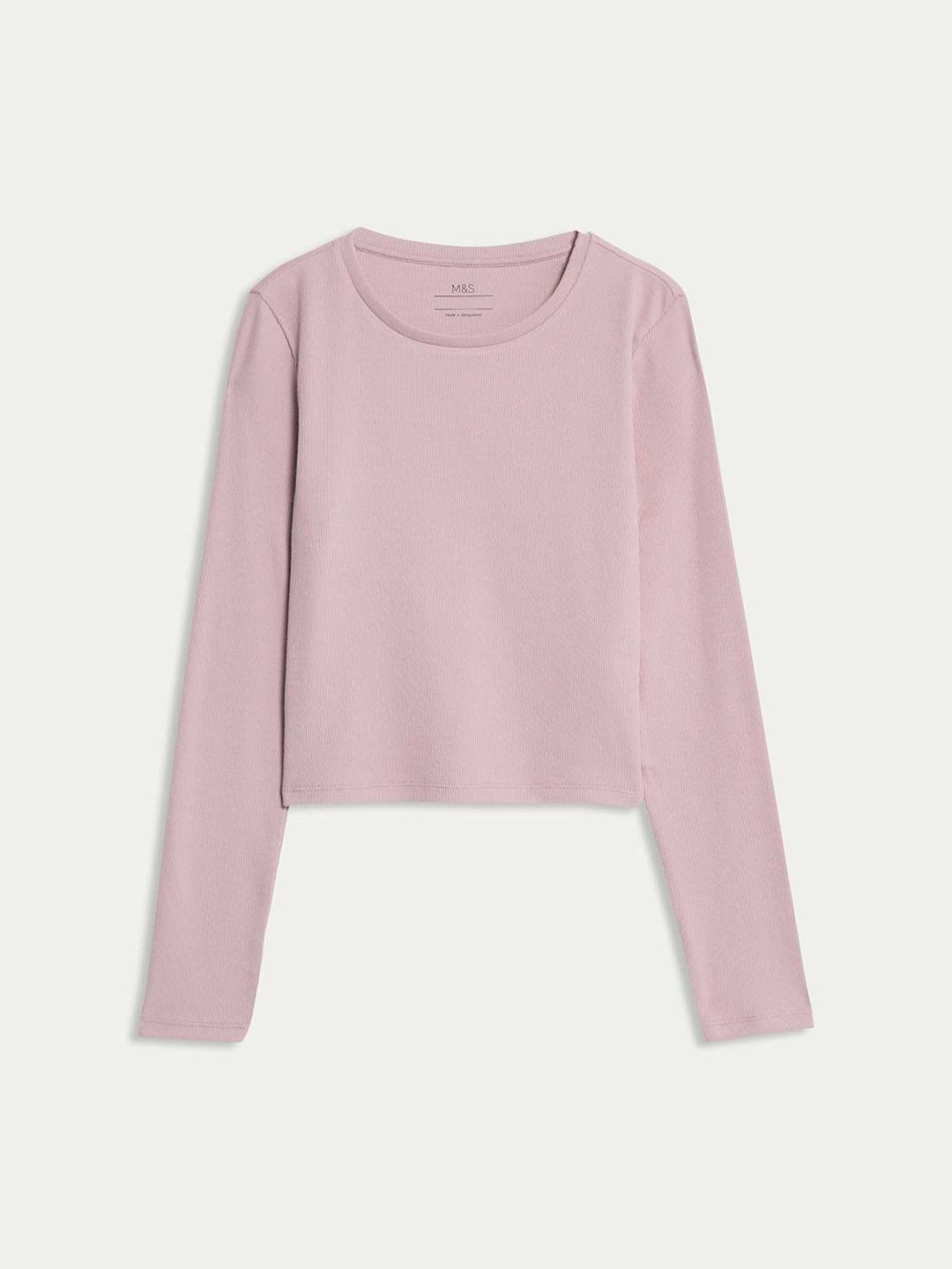 Marks & Spencer Girls Ribbed Round Neck Top-picture-31
