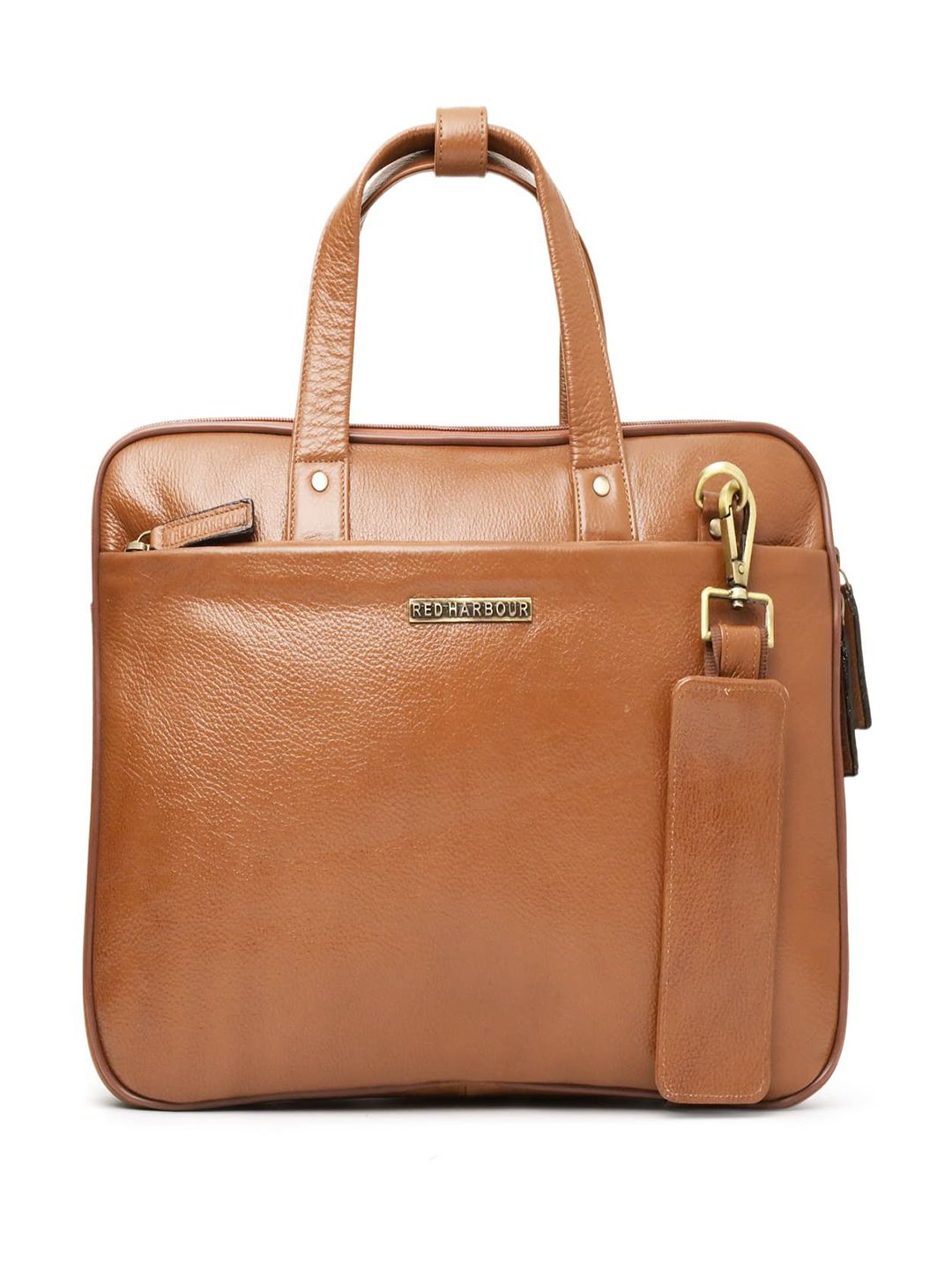 Red Harbour Men Textured Leather Laptop Bag-picture-17