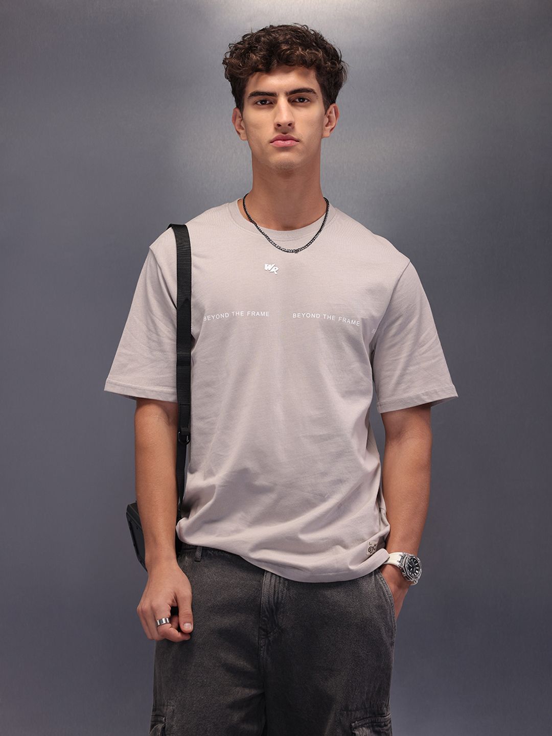 WROGN Men Round Neck Short Sleeve Relaxed T-shirt-picture-34