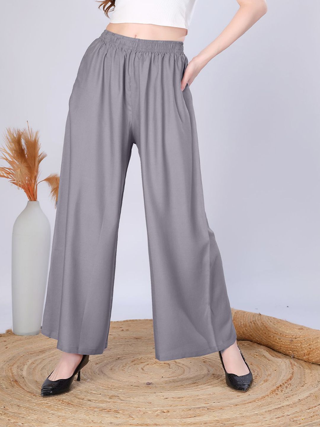 Vivika Women Flared Palazzos-picture-35