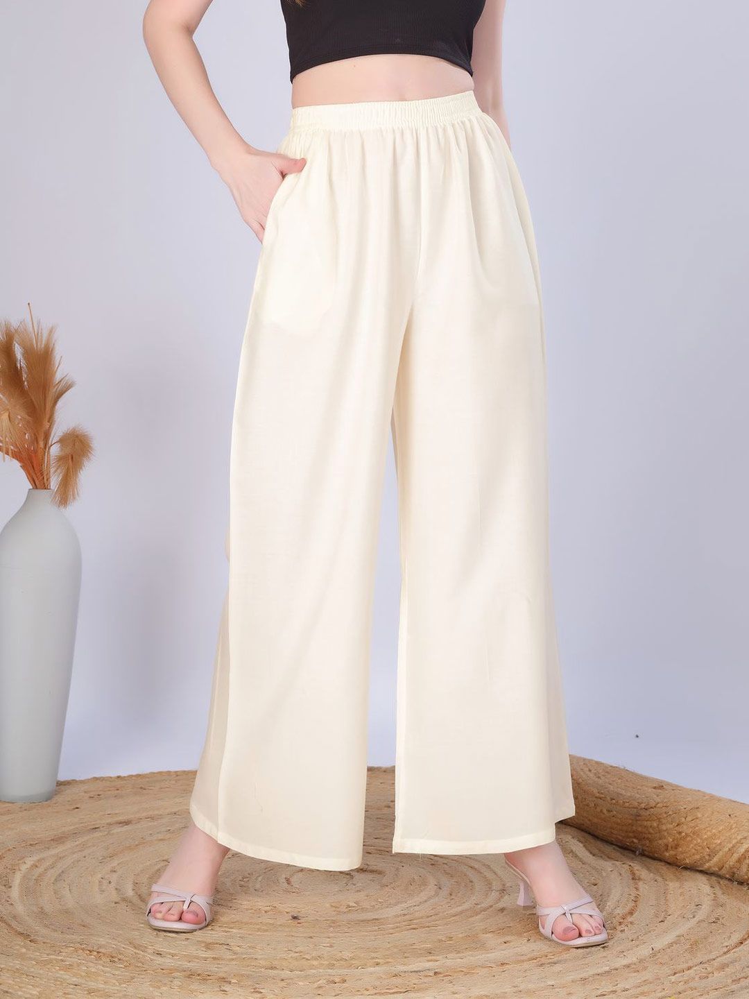 Vivika Women Flared Palazzos-picture-34