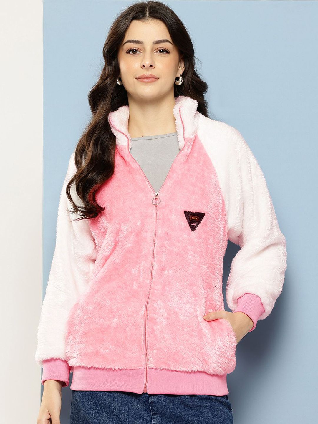 BAESD Women Woollen Bomber Jacket-picture-48