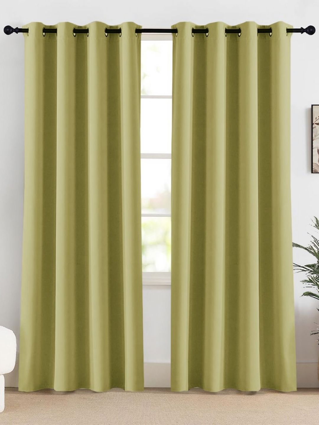 HOMEMONDE Green Set of 2 Black Out Window-picture-29