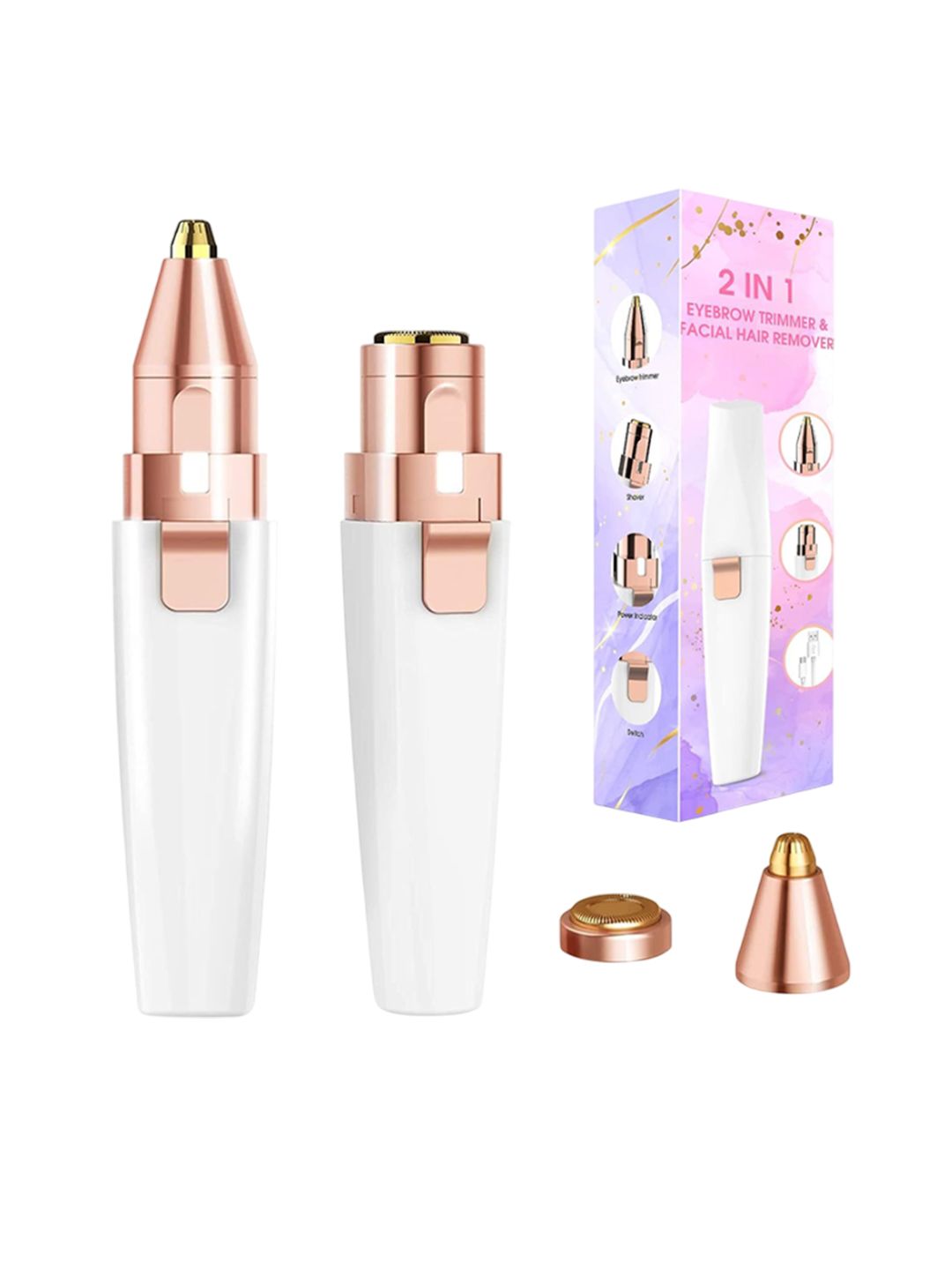 BELENZO Rechargeable 2-In-1 Face & Eyebrow Trimmer-image-7