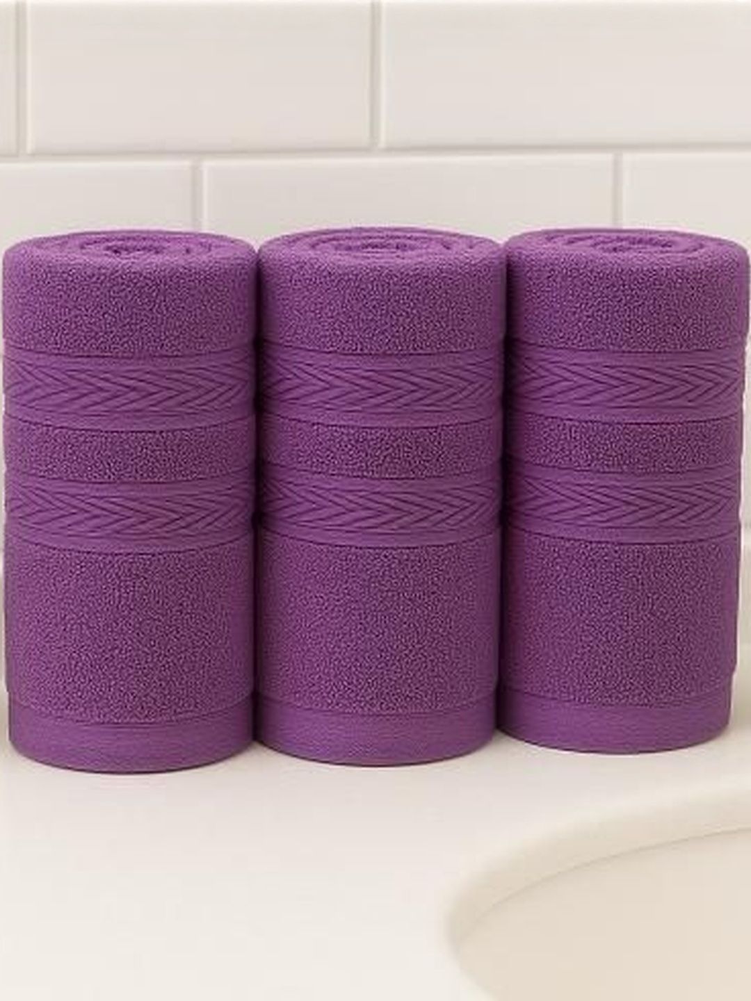 Dollar Pack of 3 Cotton Soft High Hand Towels 40 x 60 cm-image-36