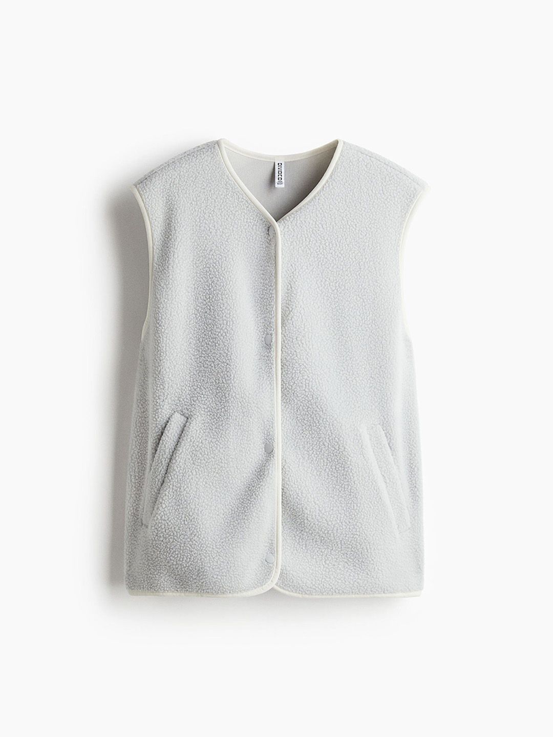 H&M Women Grey Teddy Gilet-picture-30