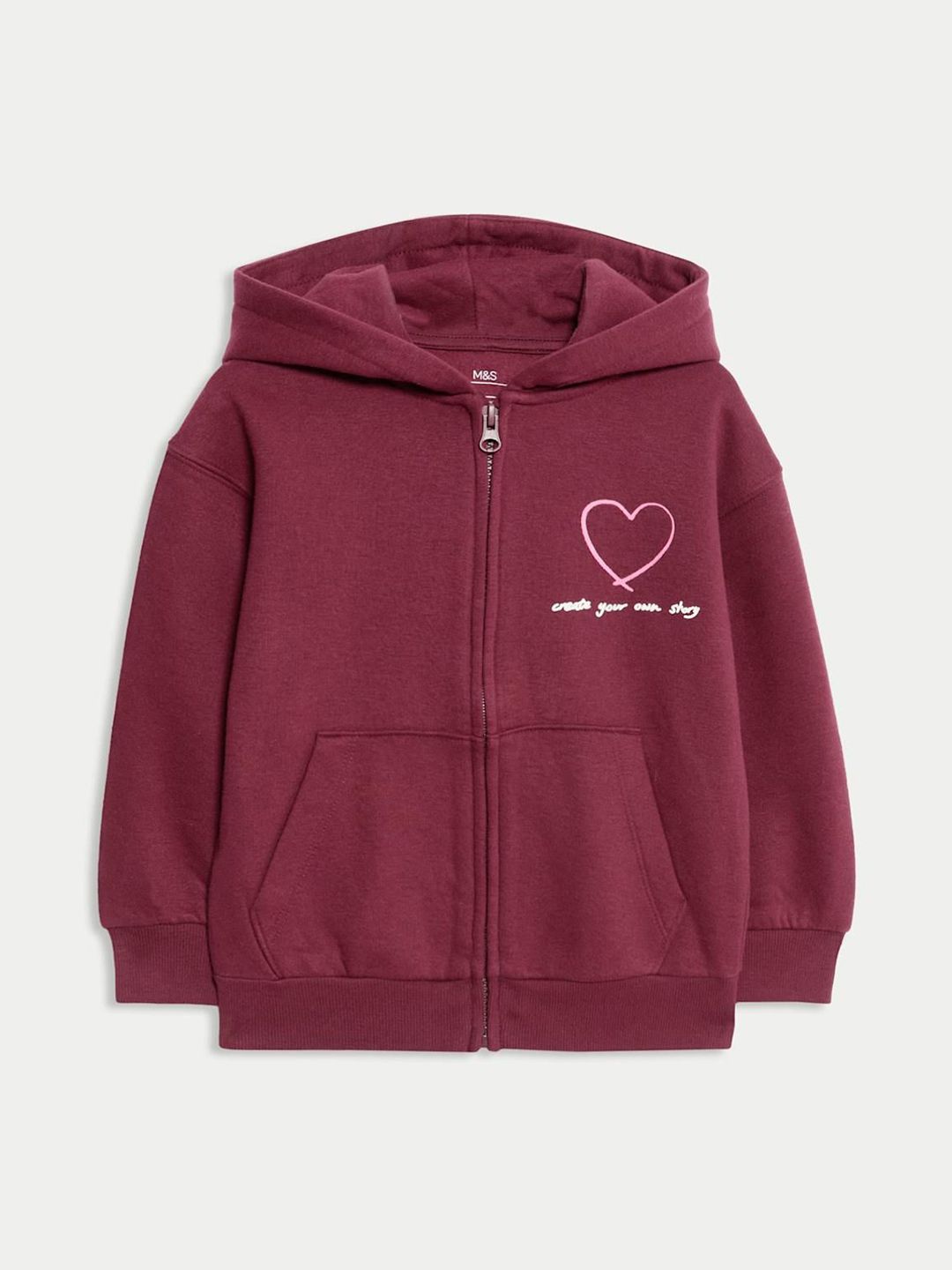 Marks & Spencer Girls Heart Graphic Hooded Sweatshirt-picture-25