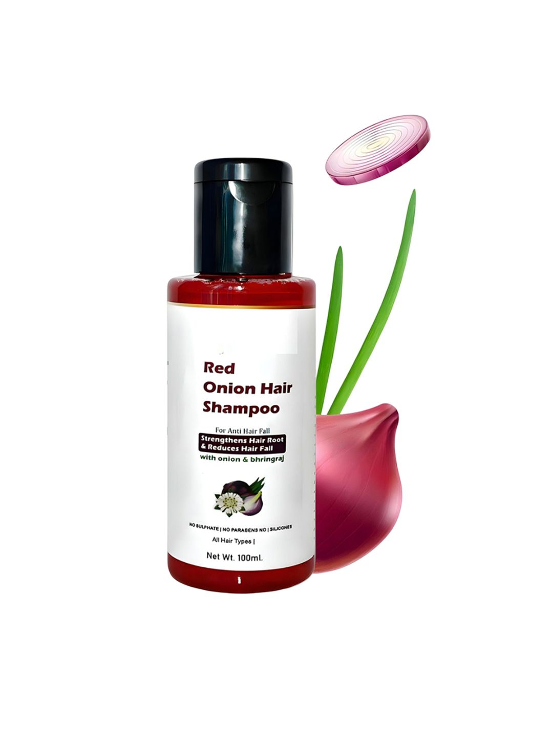 Elecsera Red Onion Shampoo With Bhringraj Reduce Hair Fall - 100 ml-picture-38
