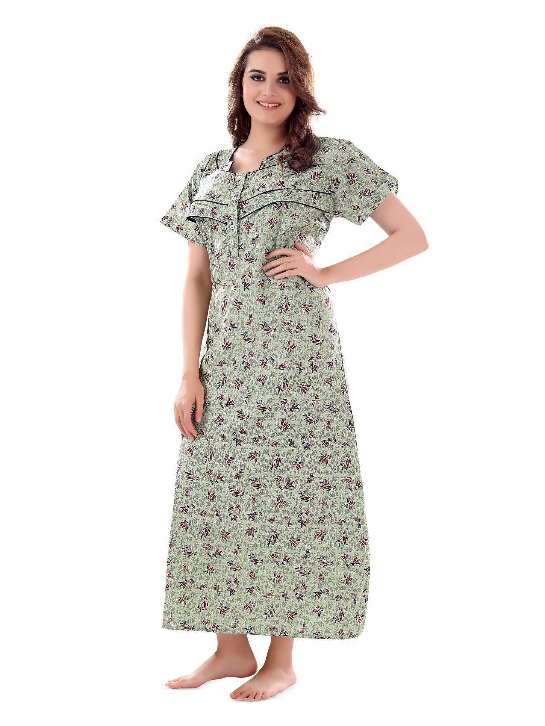 ANKONA Printed Maxi Nightdress