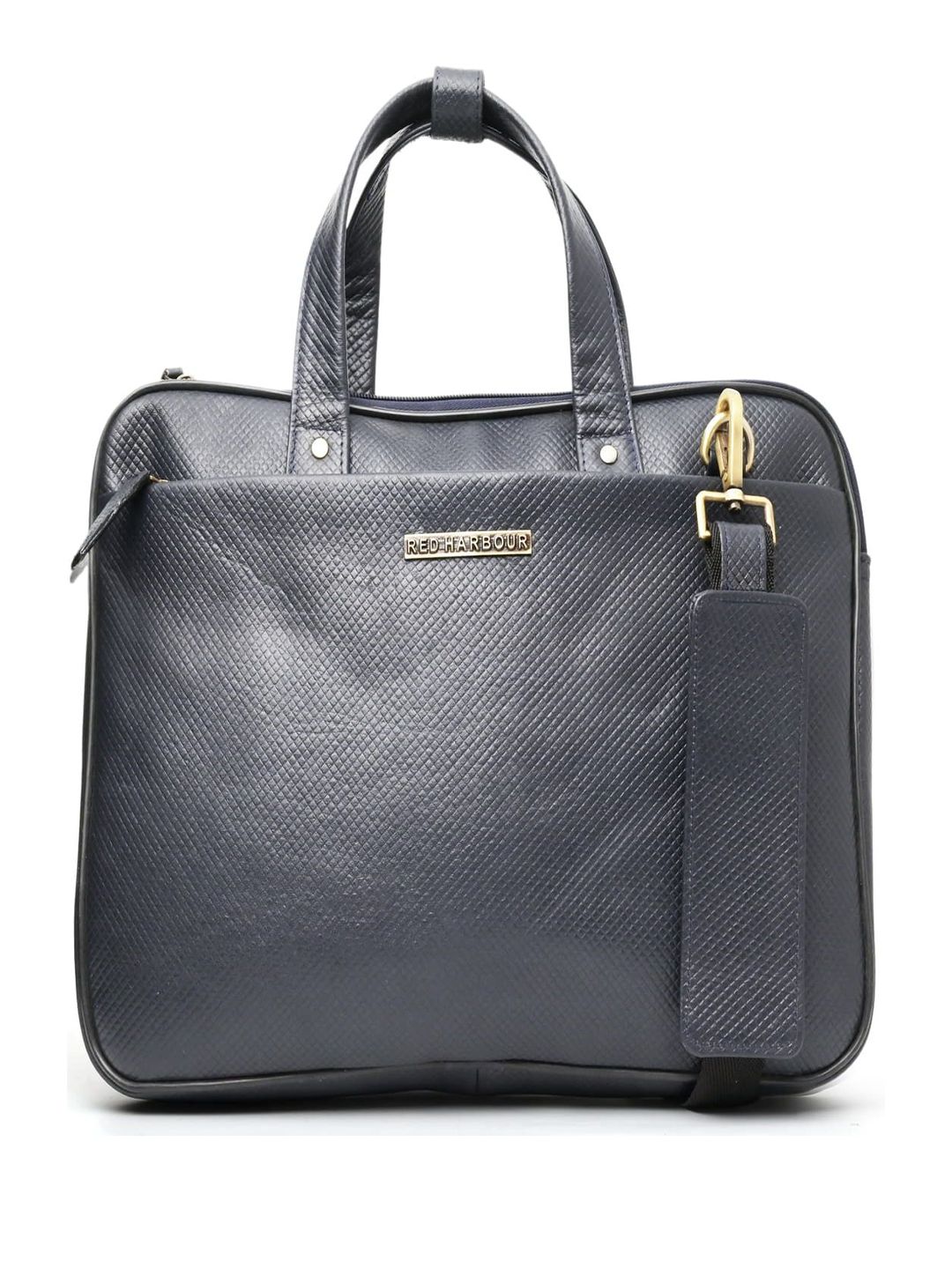 Red Harbour Men Textured Leather Laptop Bag-picture-26