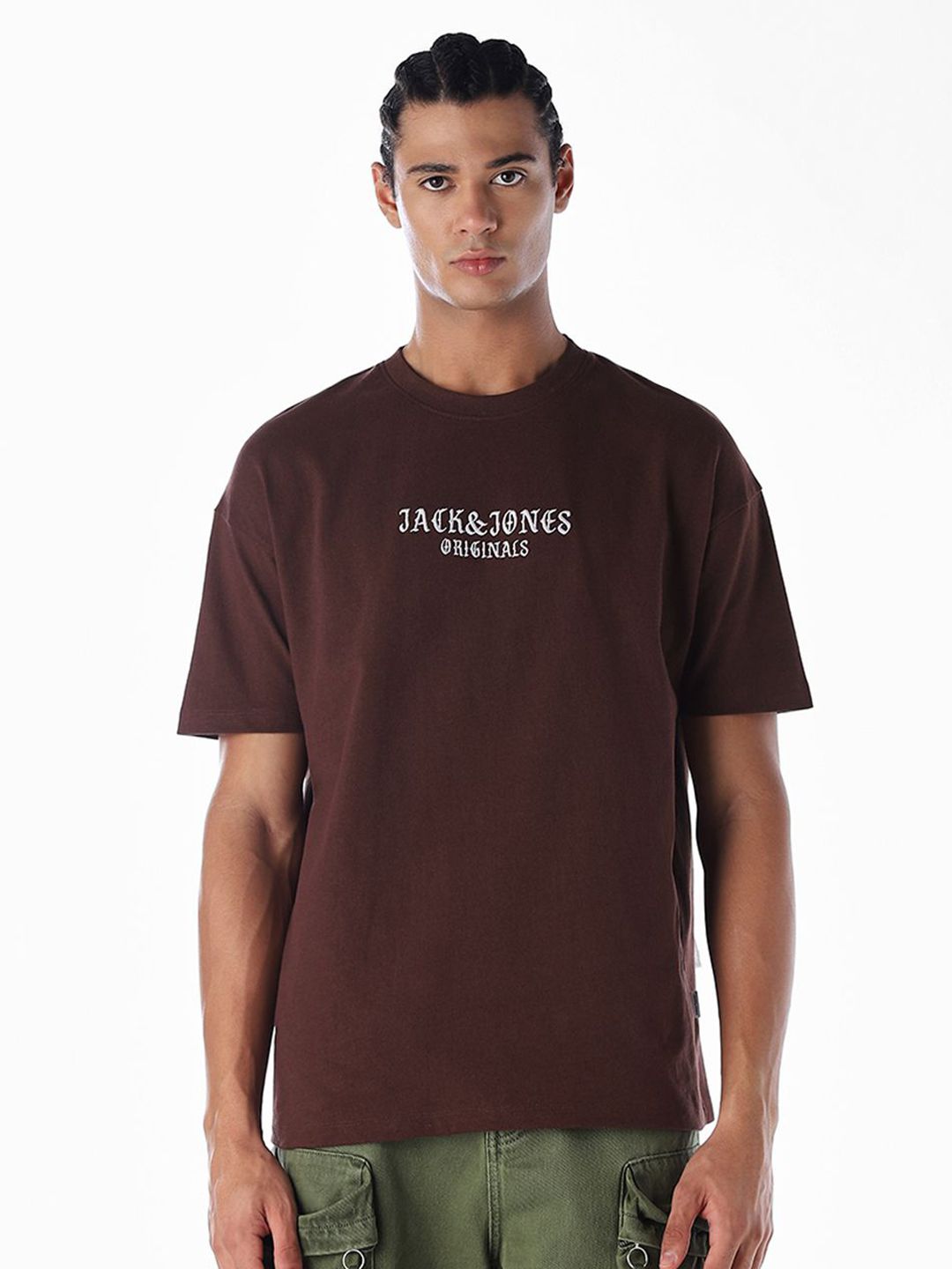 Jack & Jones Graphic Printed Round Neck Cotton T-shirt-picture-23