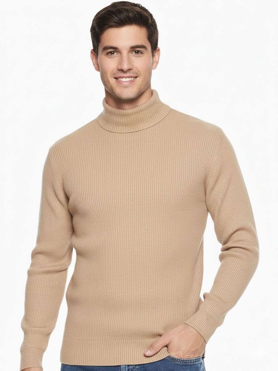 Moda Rapido Men Turtle Neck Slim Fit T-shirt-picture-33