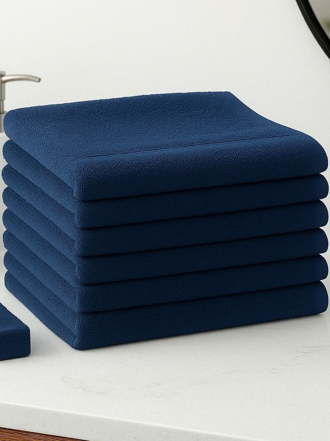 Dollar Pack Of 6 Cotton Solid Face Towels-image-29
