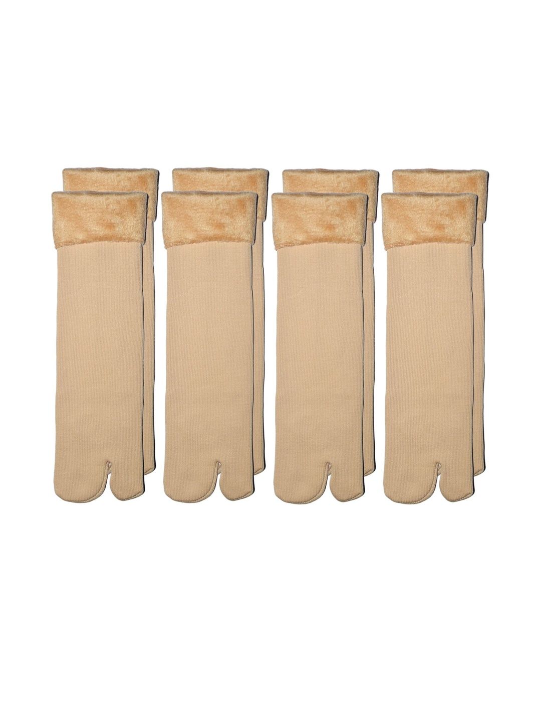 ME Stores Women Beige Pack of 4 Wool Blend Warm Winter Thermal Socks-picture-12