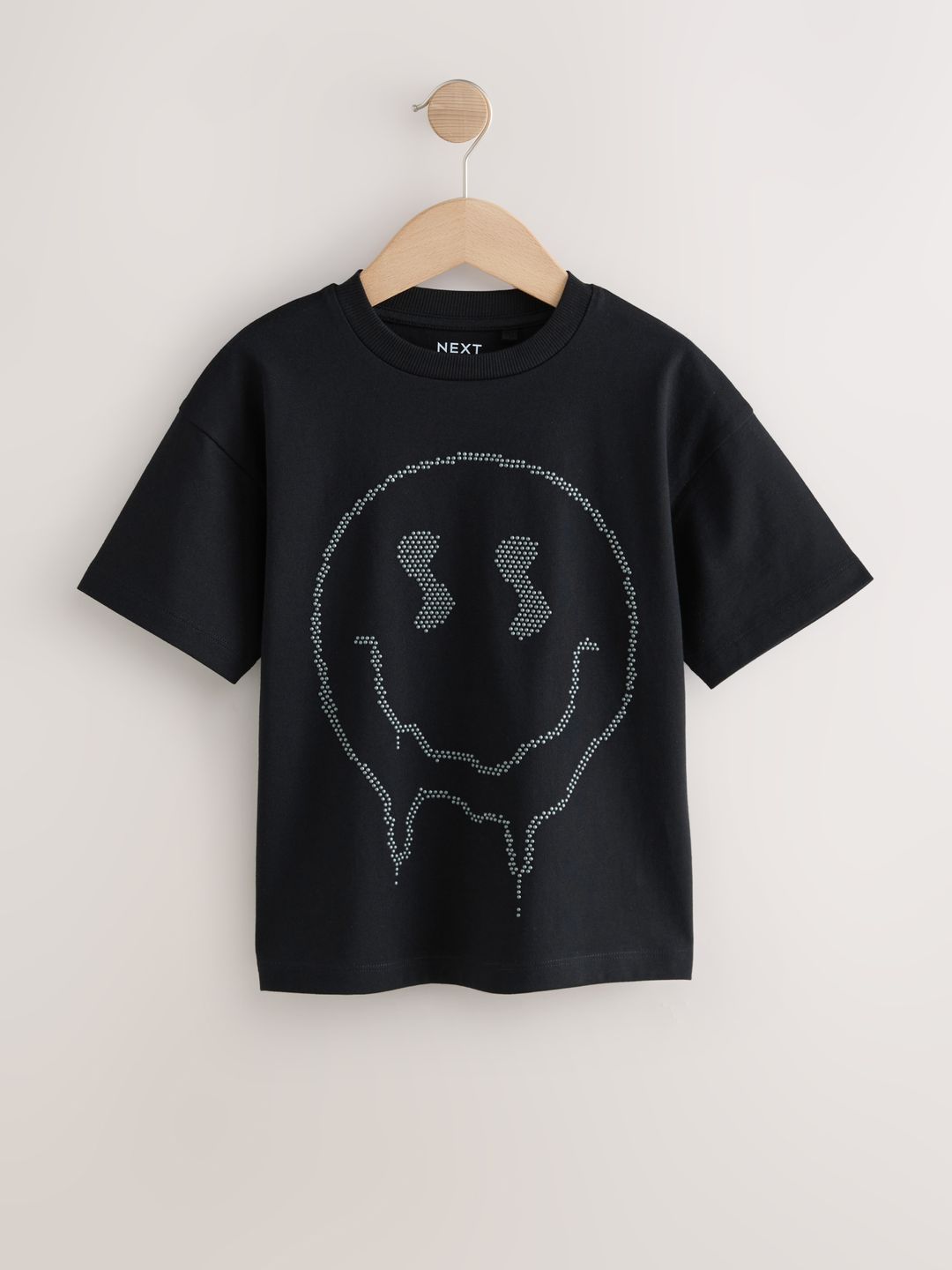 NEXT Boys Graphic Printed Drop-Shoulder Sleeves Pure Cotton T-shirt