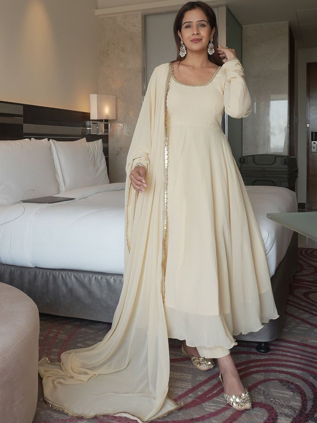 ATOXIC Women Tiered Sequinned Kurta with Churidar & With Dupatta-picture-20