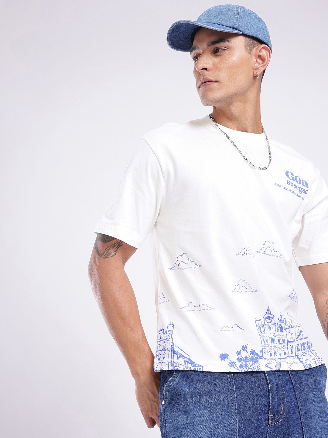 glitchez Graphic Printed Relaxed Fit T-shirt-image-17