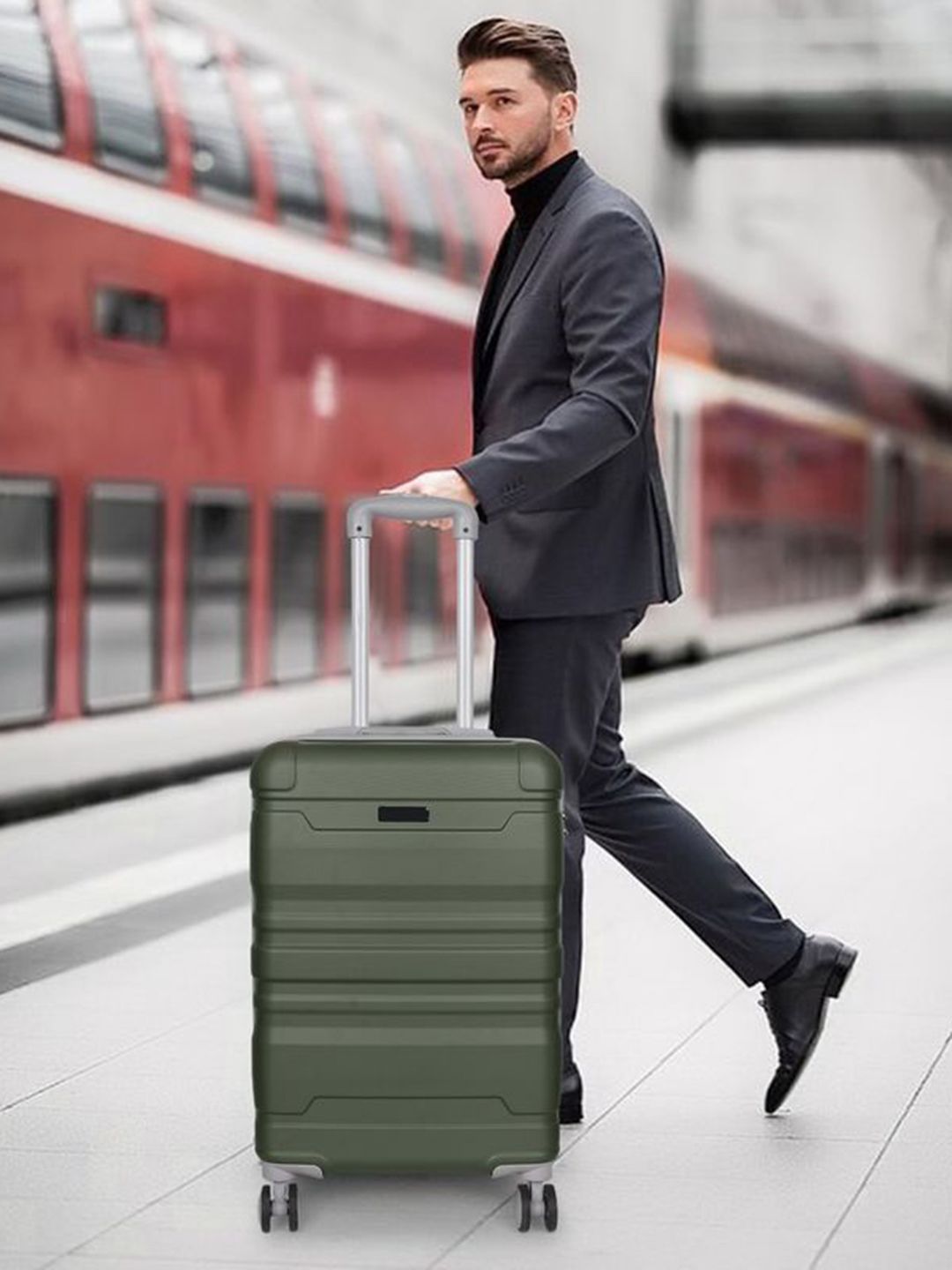 DEVOK 360 Rotating Lates Small Hard Trolley 8 Wheel Spinner Unbreakable Bag-picture-27