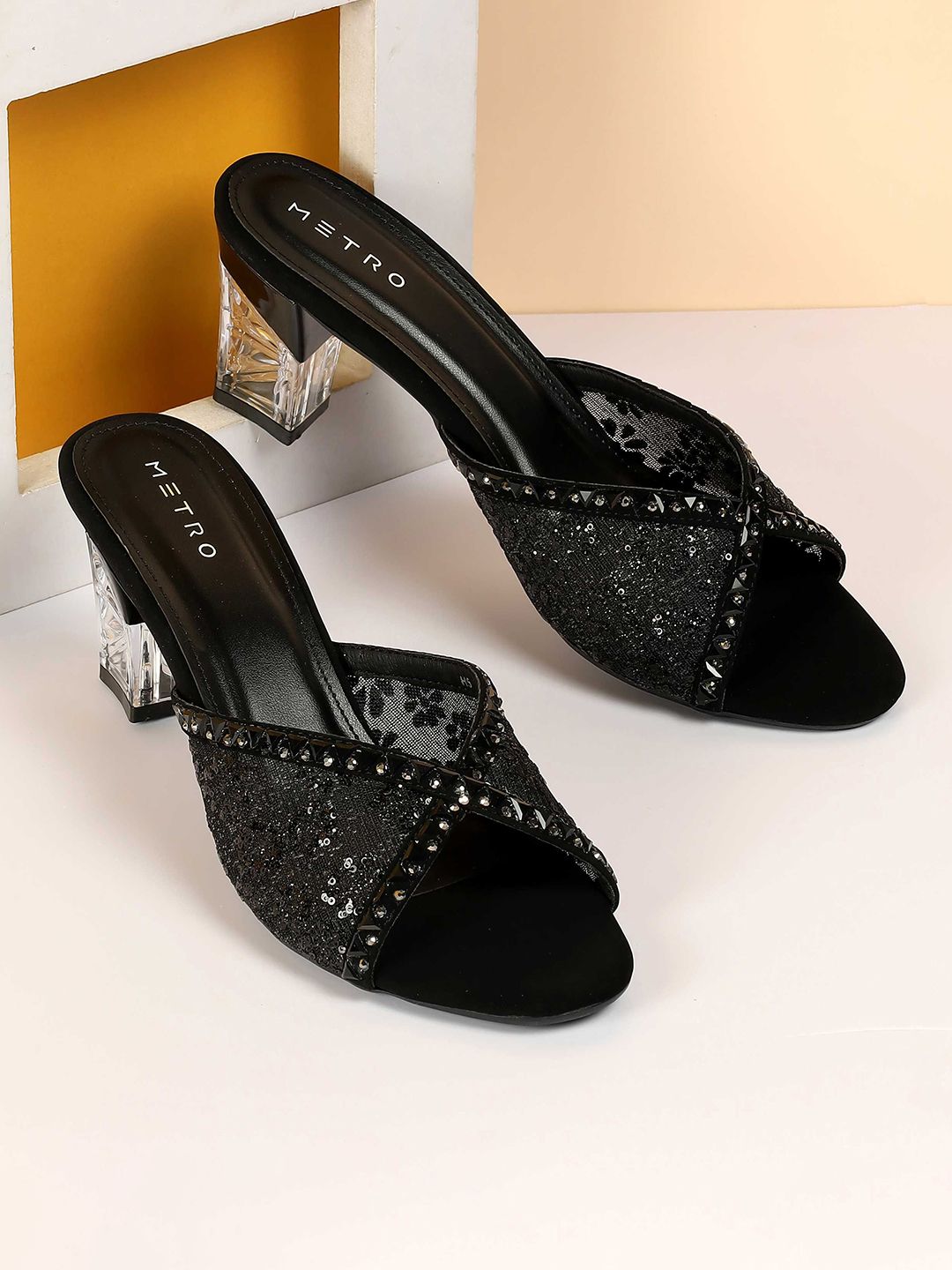 Metro Women Party Block Sandals-picture-54