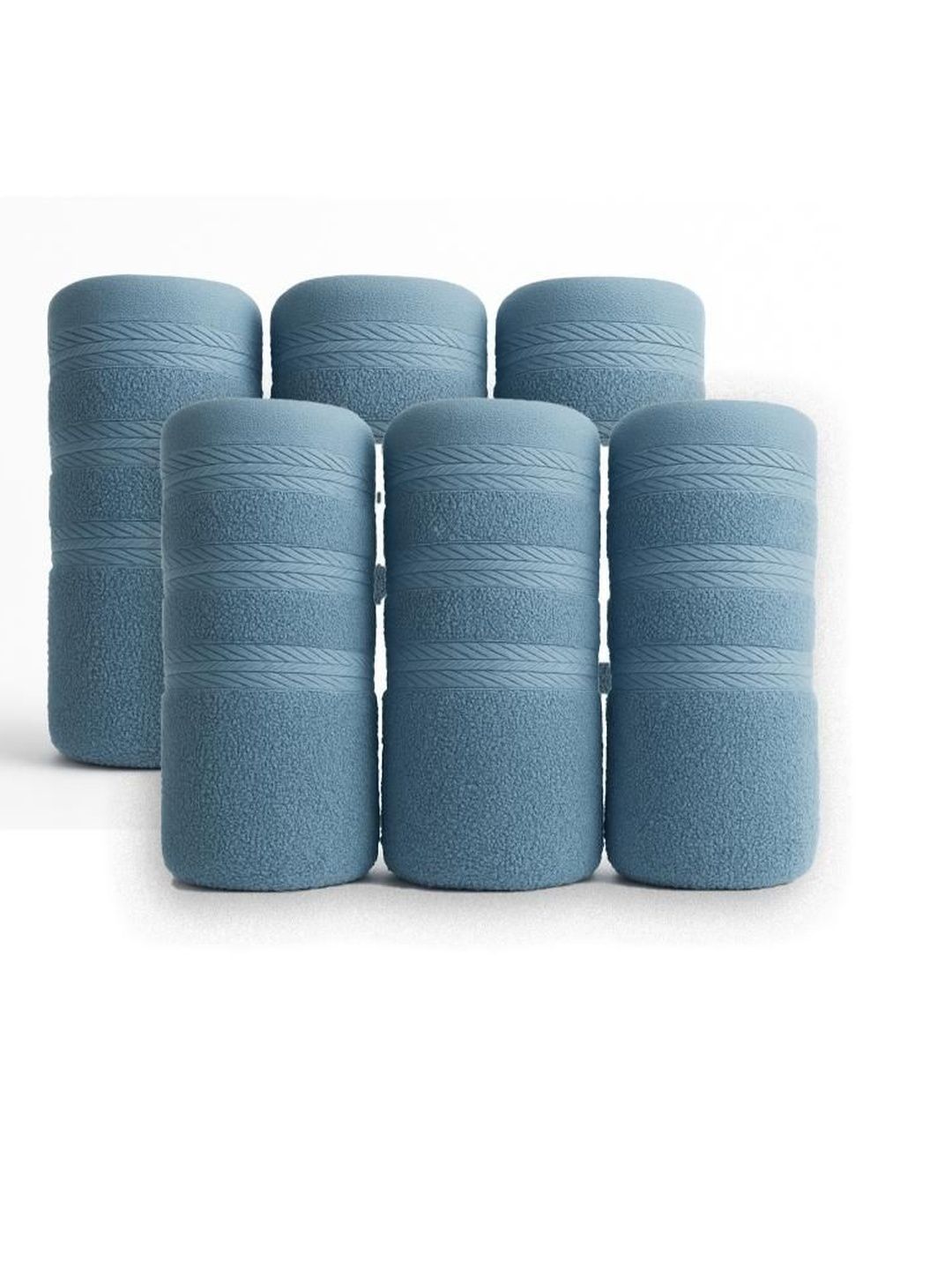 Dollar Pack of 6 Solid Cotton High Absorbent Hand Towels-image-35