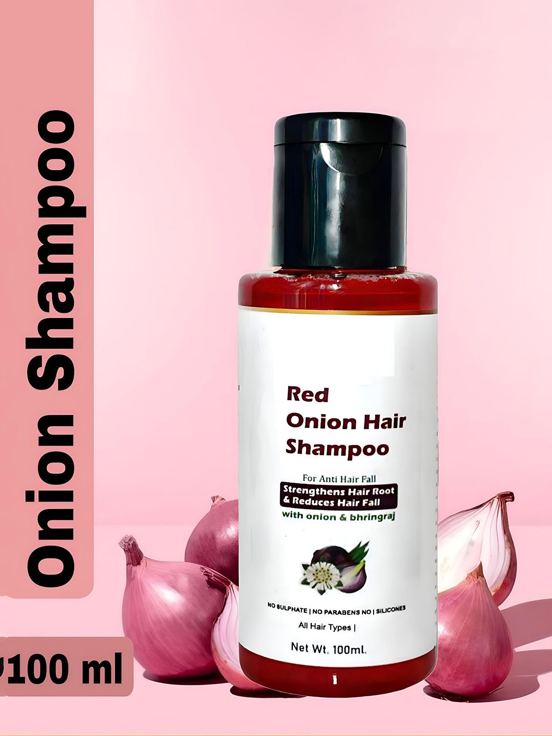 Elecsera Red Onion Shampoo With Bhringraj Reduce Hair Fall - 100 ml-picture-24