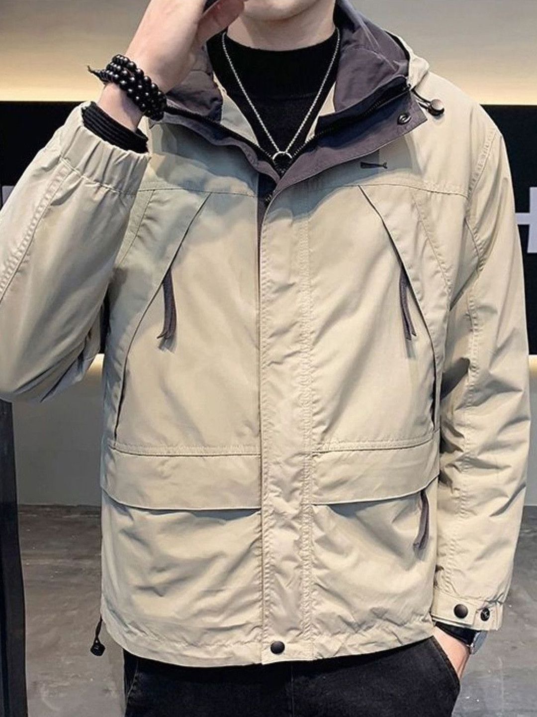 StyleCast Men Hooded Open Front Jacket-image-29