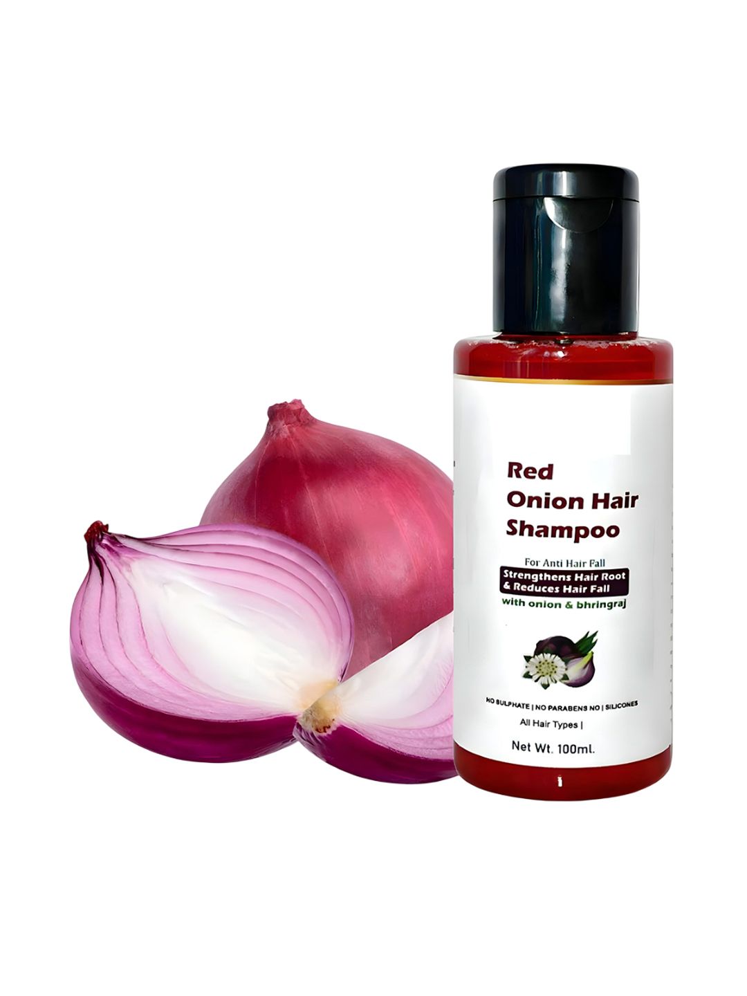 Elecsera Red Onion Shampoo With Bhringraj Reduce Hair Fall - 100 ml-picture-40
