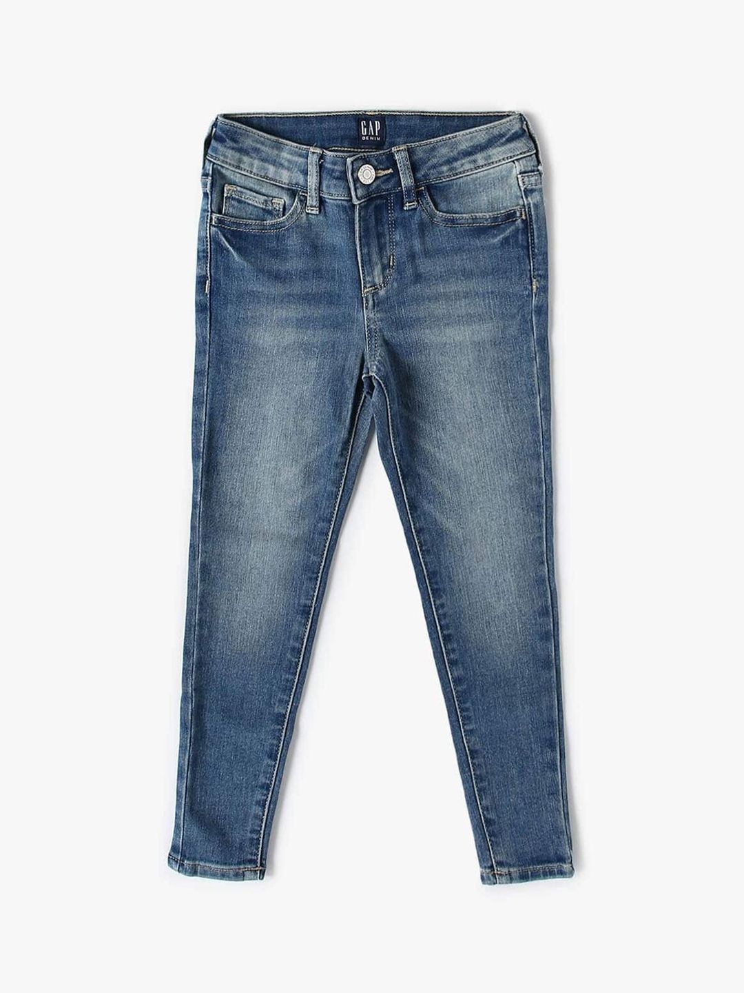 GAP Girls High-Rise Faded Skinny Fit Jeans
