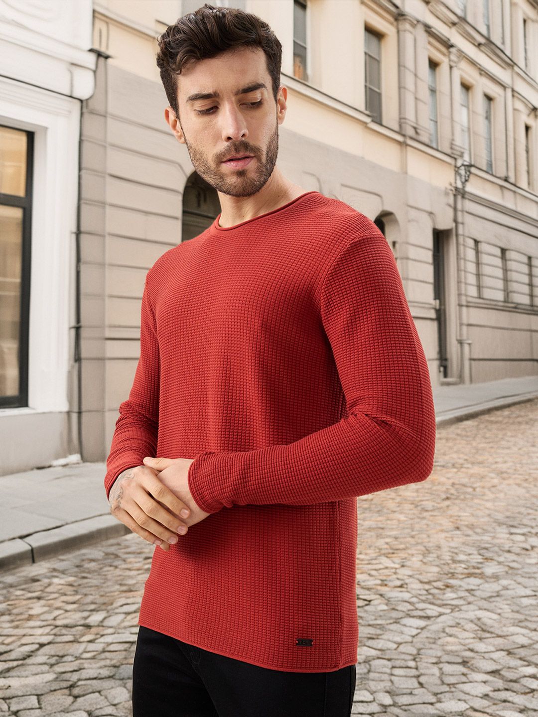 Status Quo Textured Pullover Sweater-picture-46