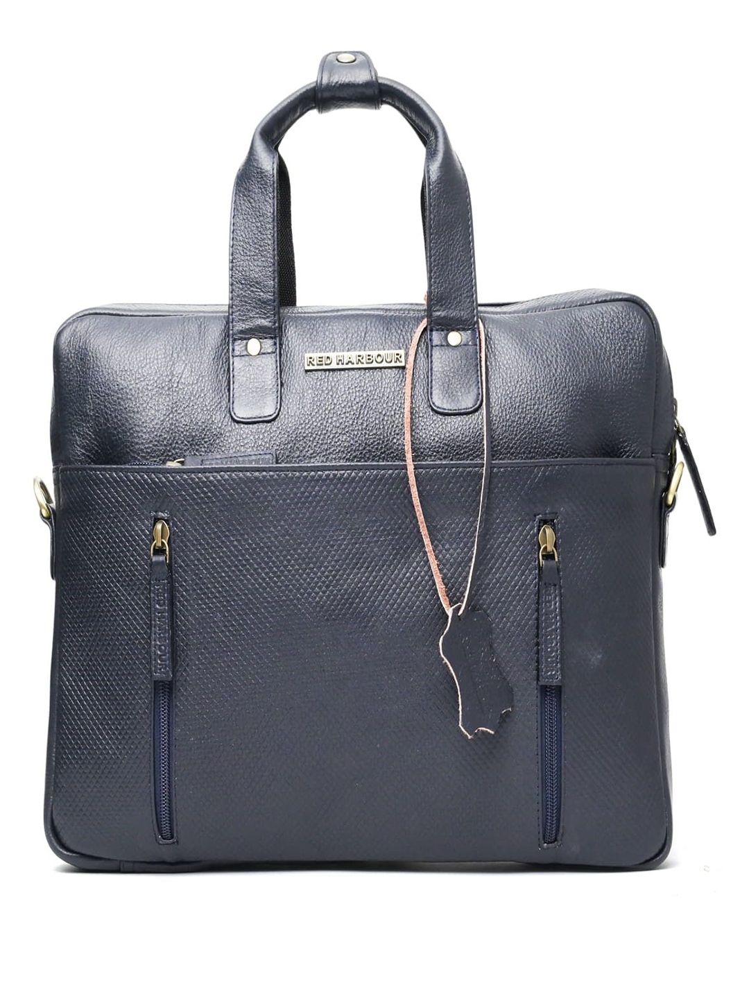 Red Harbour Men Textured Leather Laptop Bag-picture-24