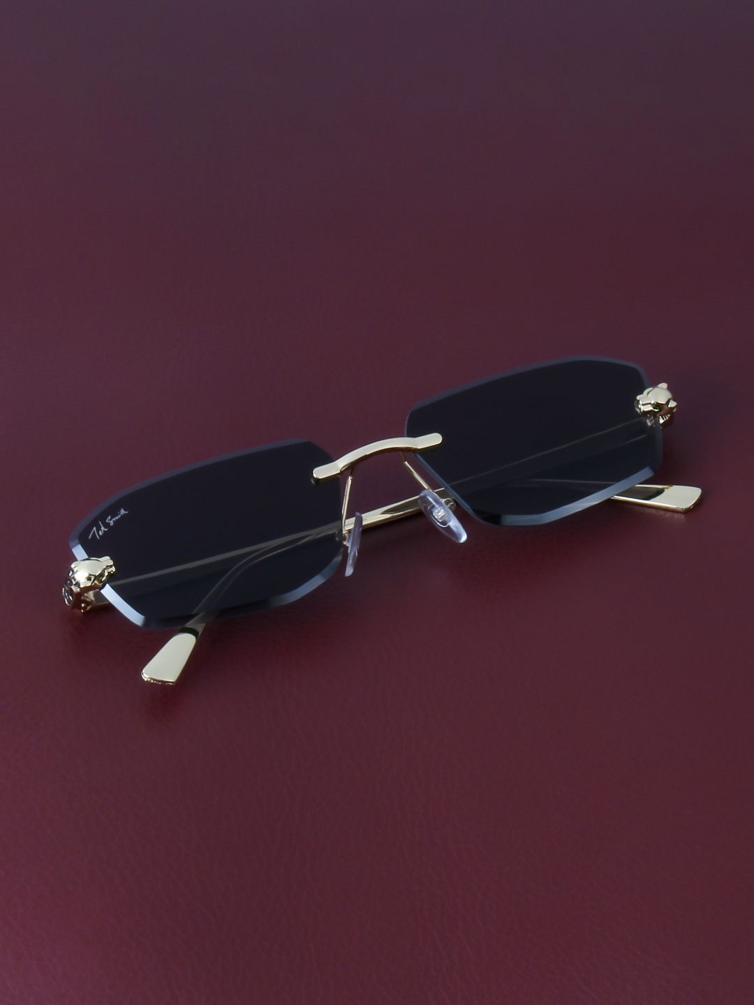 Ted Smith Unisex Rectangle Sunglasses With UV Protected Lens VALENCIA_C3-image-30