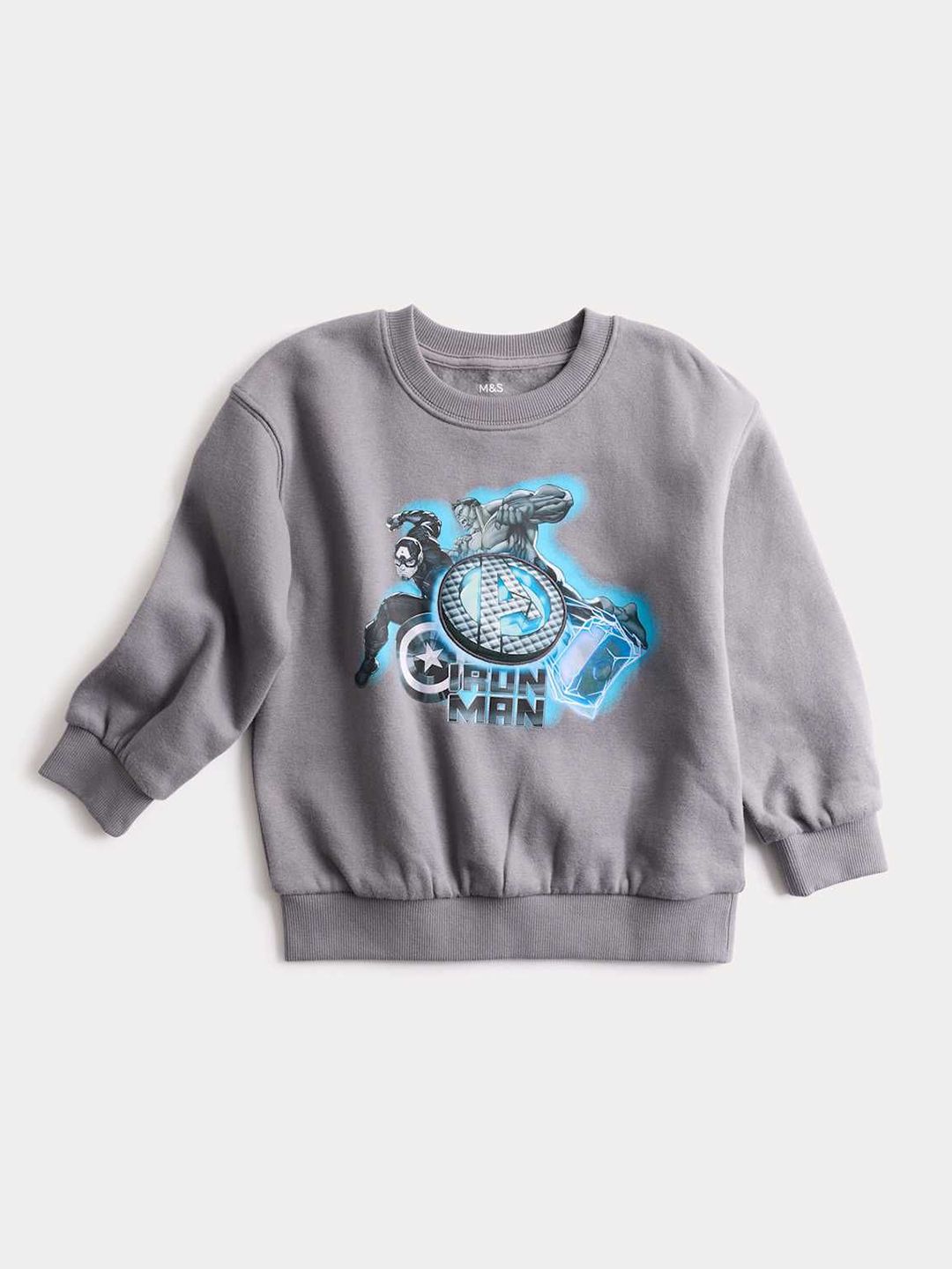 Marks & Spencer Boys Round Neck Printed Sweatshirt