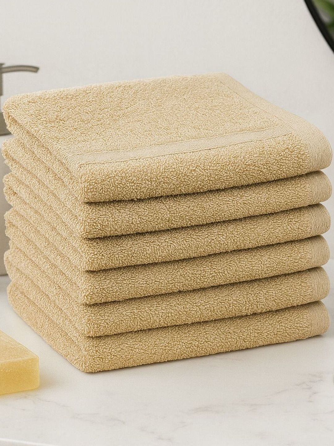 Dollar Pack of 6 Beige Cotton 300 GSM Face Towel-image-34