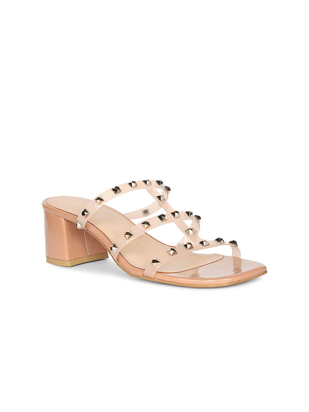 Saint G Leather Block Sandals with Western - Embellished-picture-42