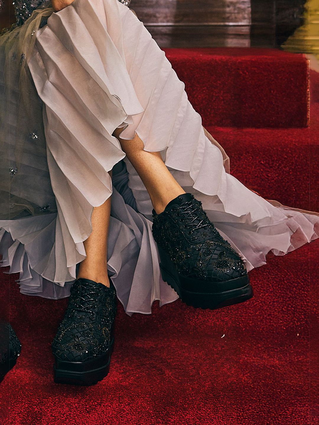 Anaar Women Woven Design Sneakers-picture-27
