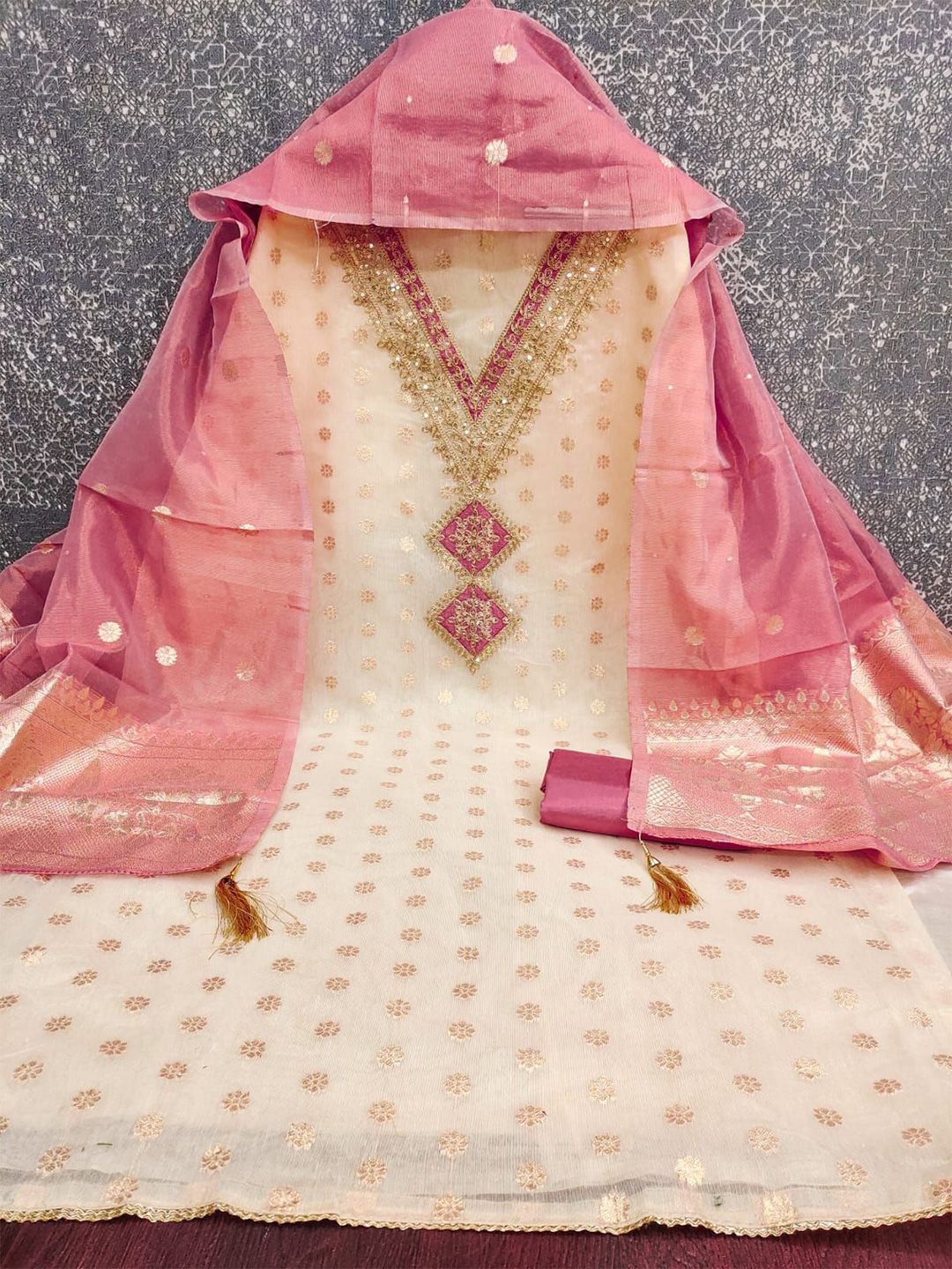 MANVAA Embroidered Unstitched Dress Material-image-36