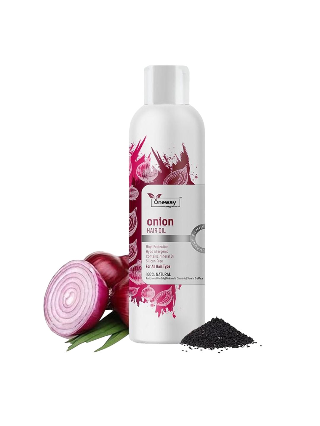 Oneway Happiness Red Onion Hair Oil With 28 Ayurvedic Herbs - 200 ml-picture-10