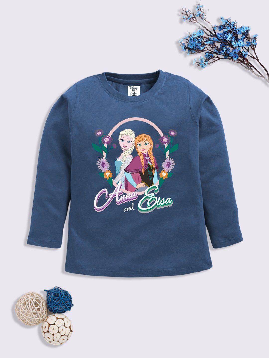 YK Disney Girls Frozen Printed T-shirt