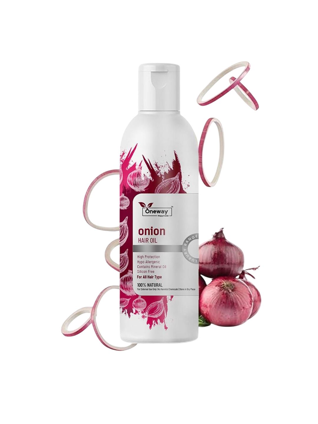 Oneway Happiness Red Onion Hair Oil With Herbal Extracts For Strong Hair - 100 ml-picture-13