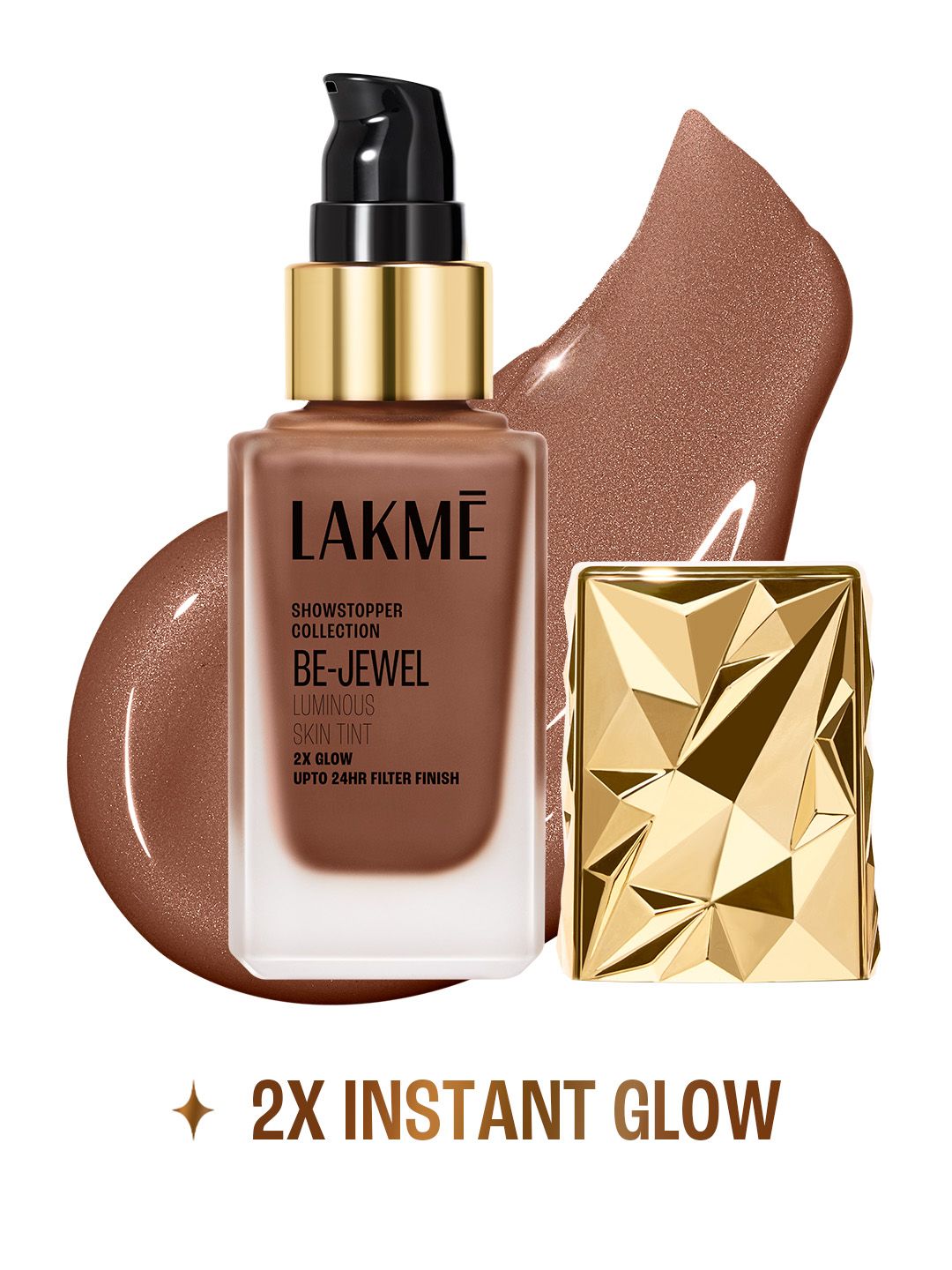 Lakme Showstopper Be-Jewel Luminous Skin Tint 25 ml - Cool Cocoa C390-image-27