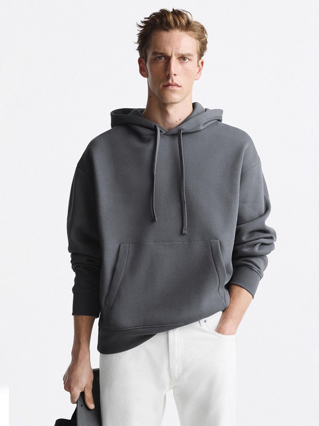 MISCHIEF MONKEY Men Solid Hooded Long Sleeves Sweatshirt-picture-46