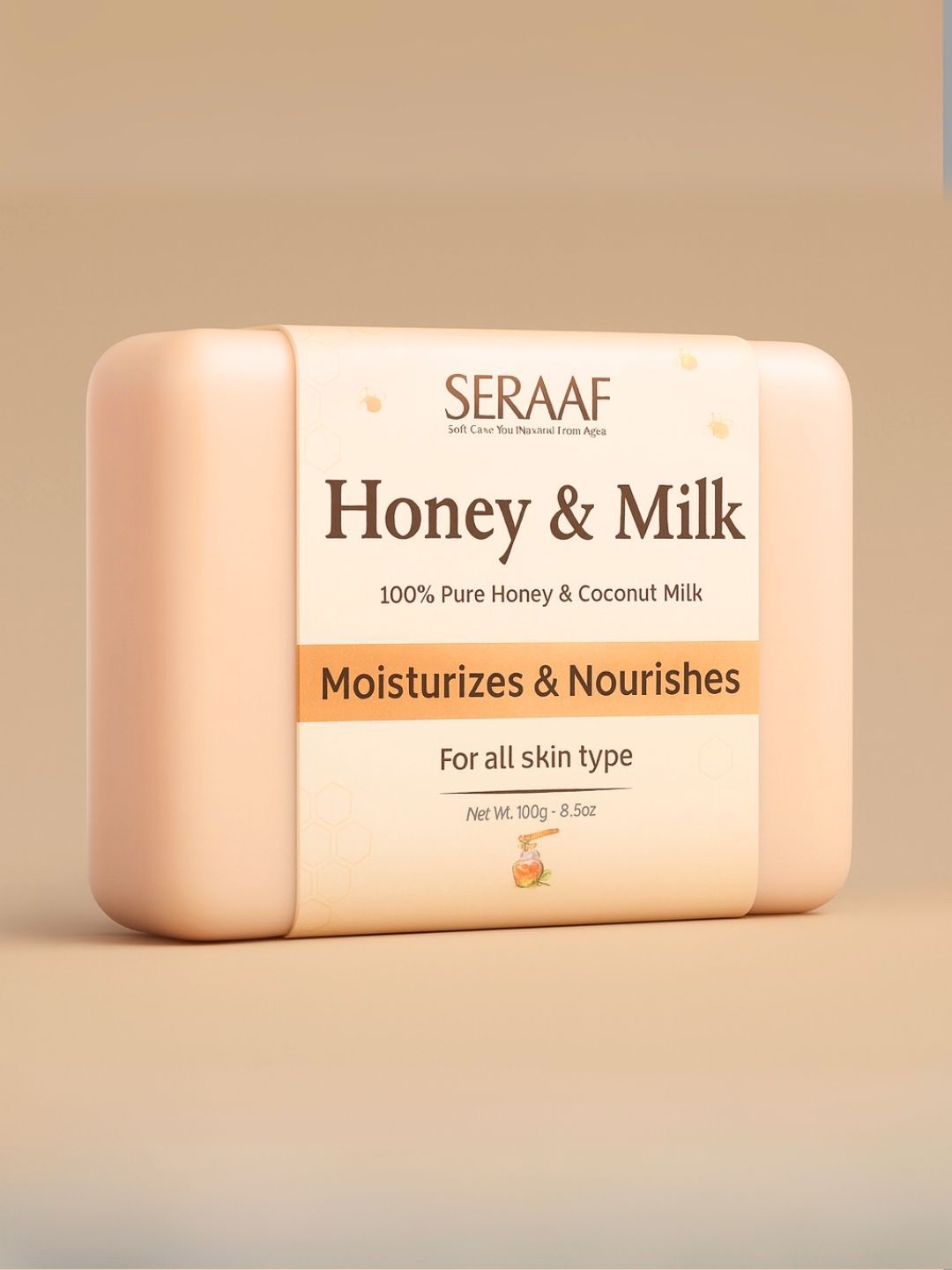 SERAAF Set Of 4 Coconut Milk & Honey Soap For Dry Skin - 100 g Each-picture-55