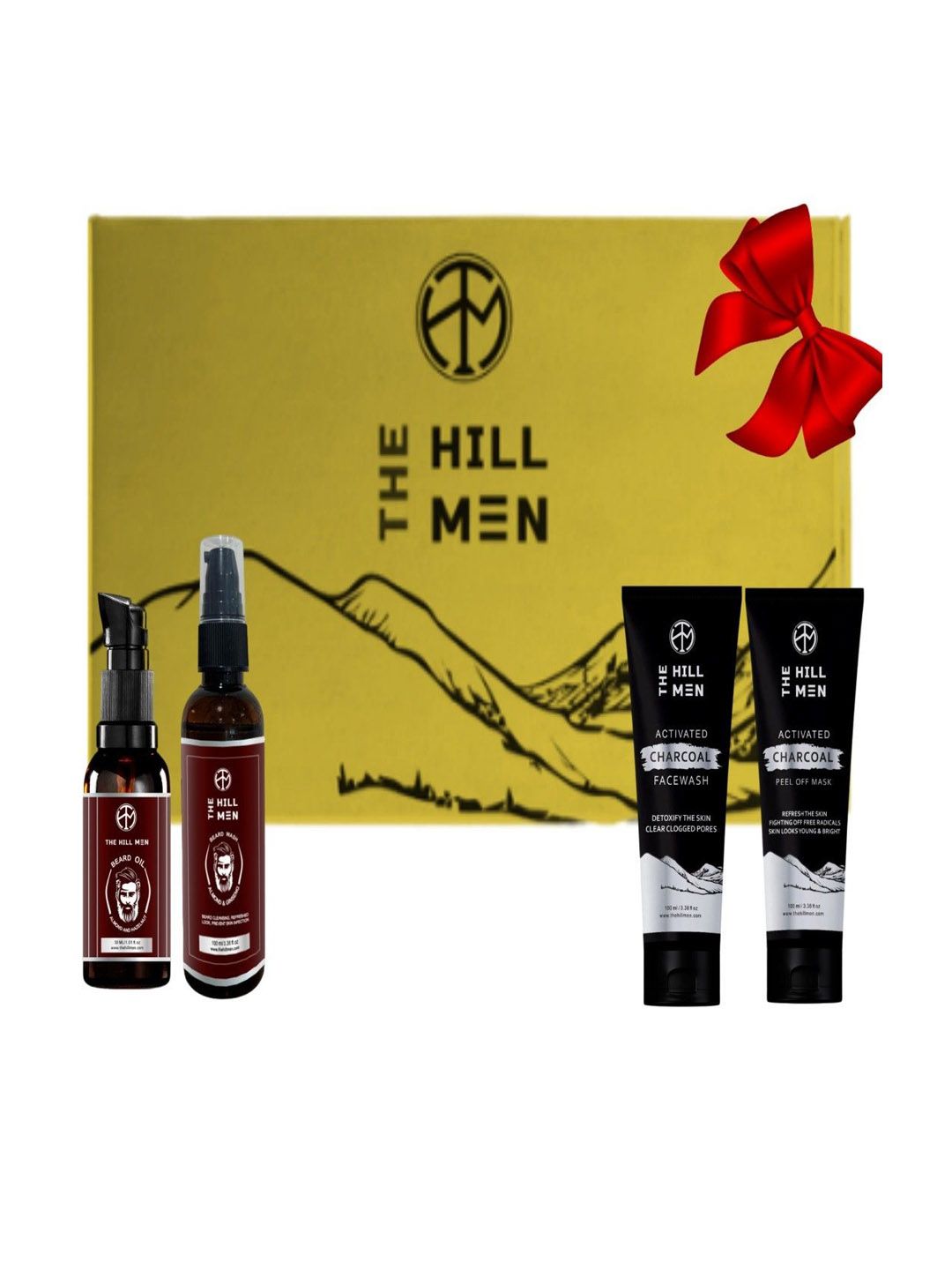 The Hill Men Set Of 4 Activated Charcoal Face Wash, Peel Off Mask, Beard Oil & Wash-image-23