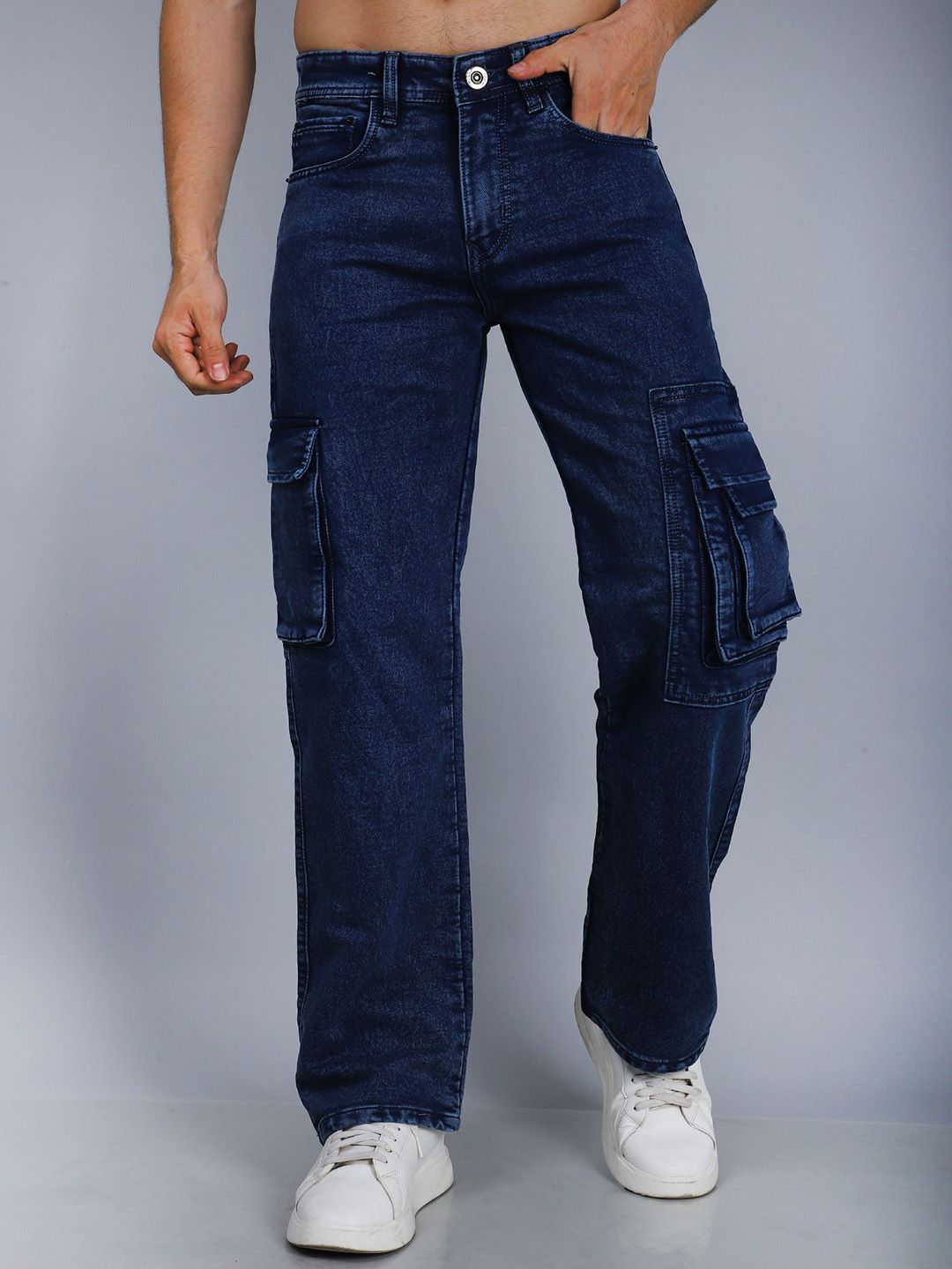 COY Men Comfort Relaxed Fit Mid-Rise Clean Look Stretchable Jeans-picture-39