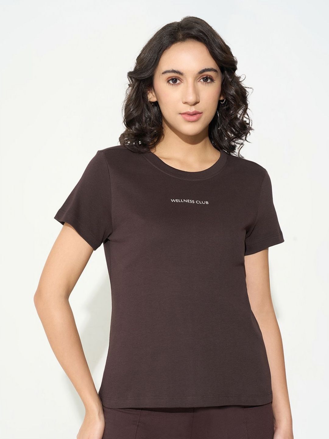 Ajile by Pantaloons Typography Printed Round Neck Relaxed Fit Cotton T-shirt-picture-29