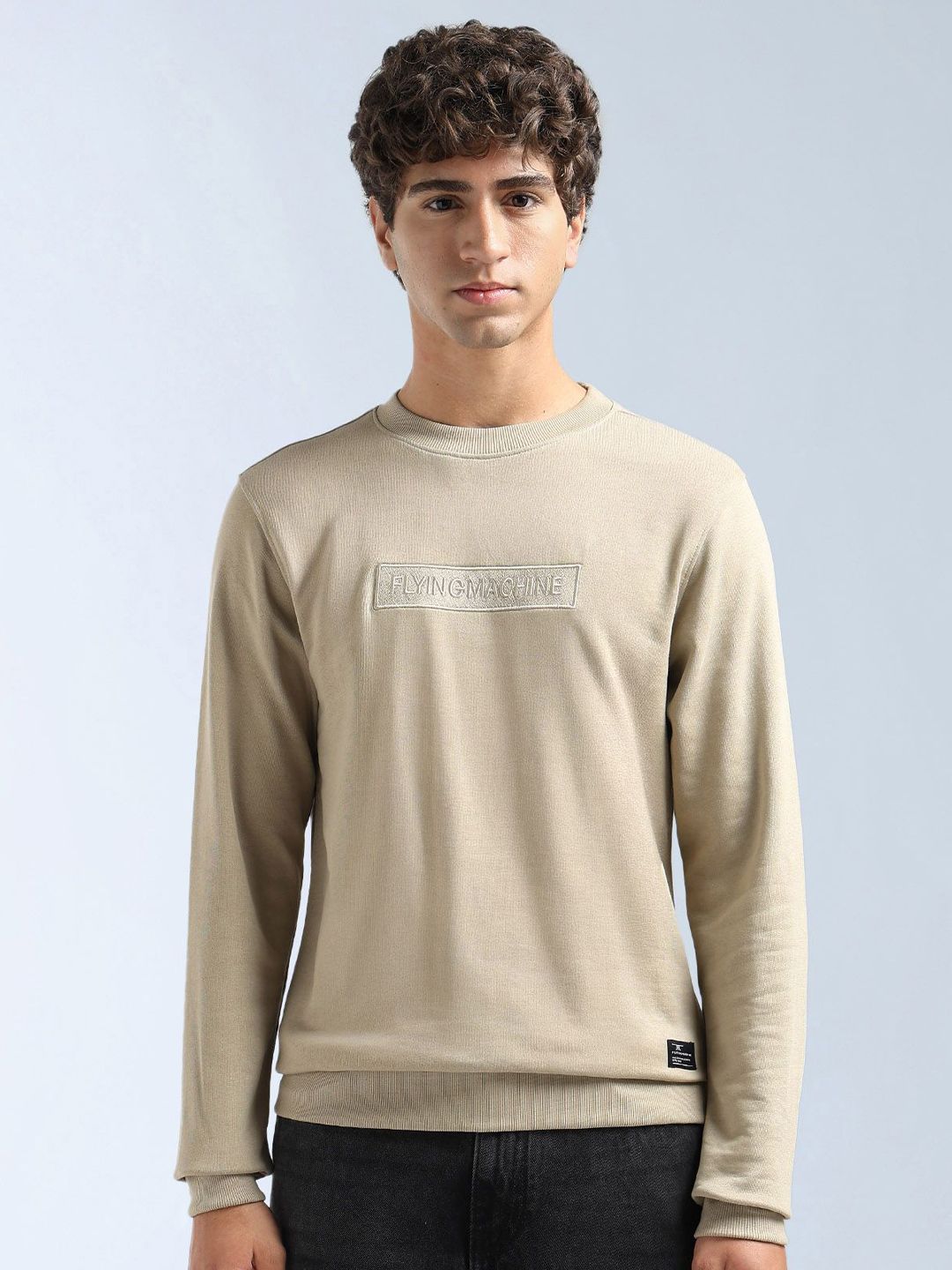 Flying Machine Men Embroidered Cotton Sweatshirt-picture-42