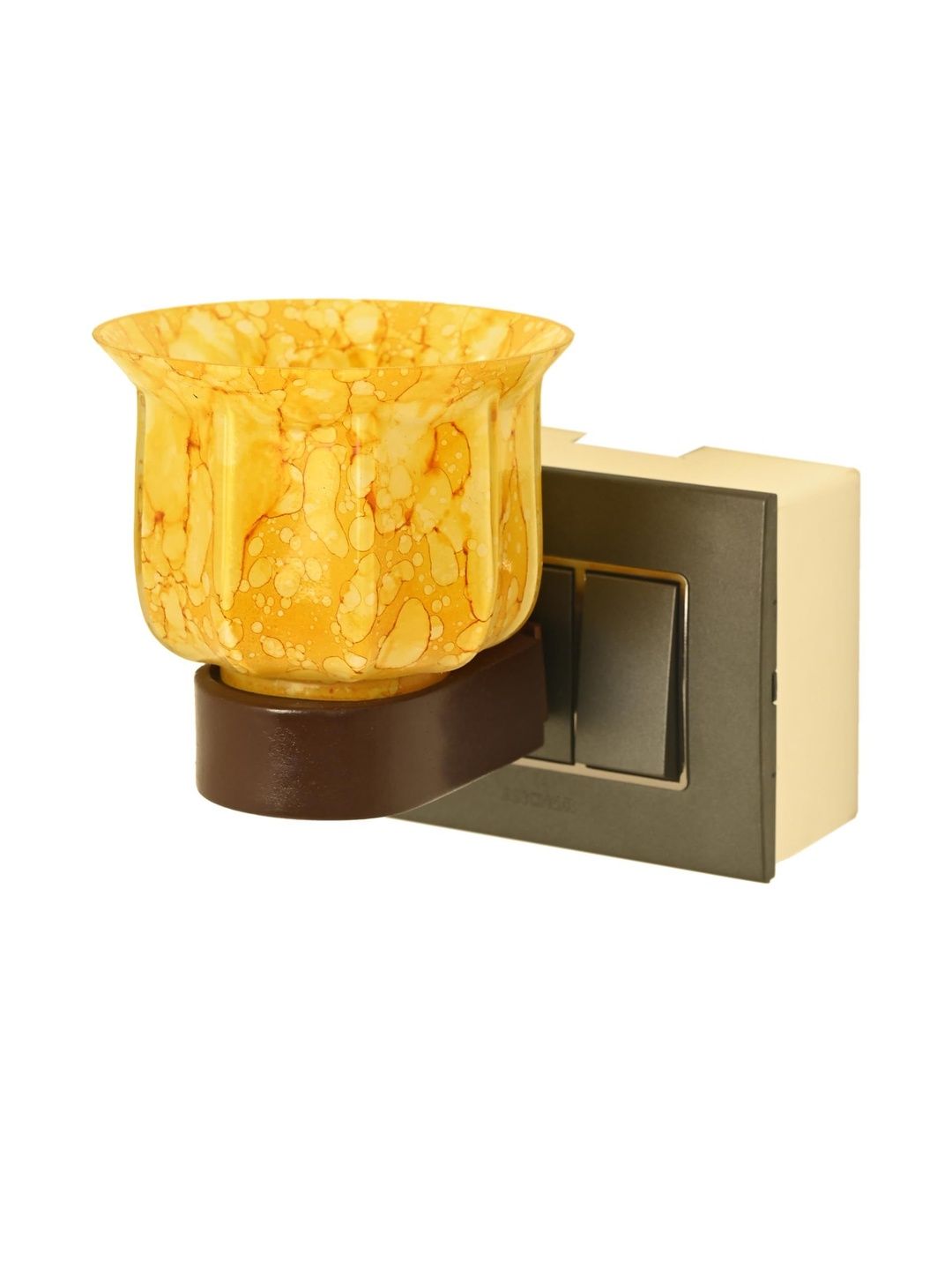 1ST TIME Yellow Printed Glass Cylinder Shaped Wall Lamp-image-17