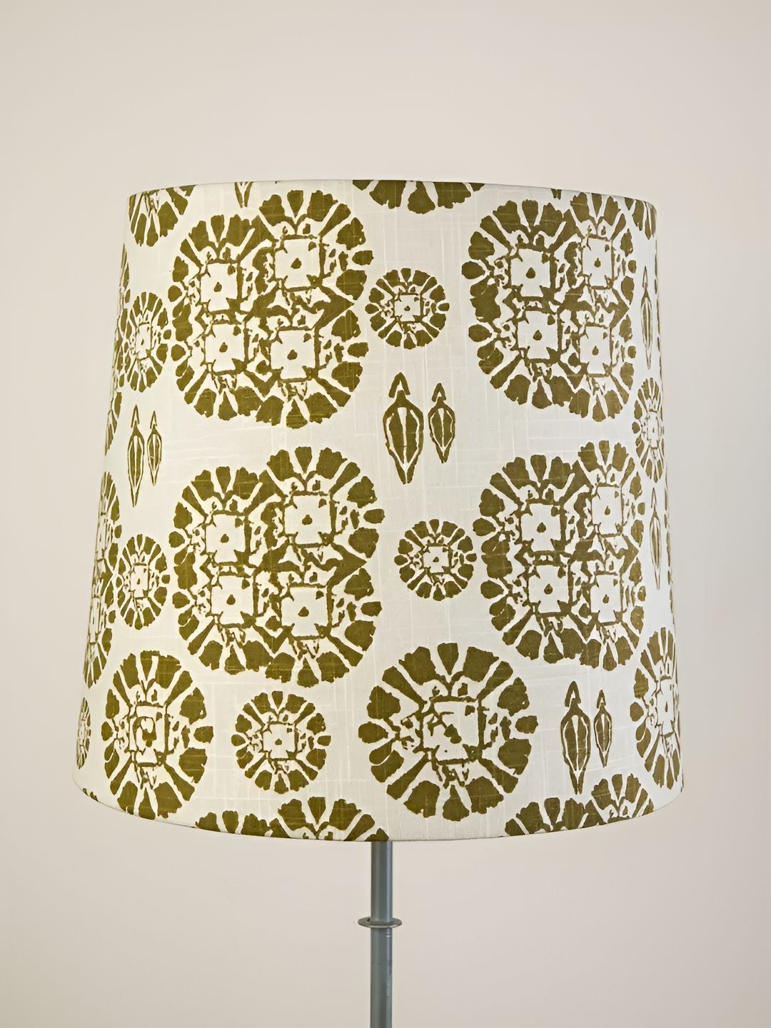 FREEDOM TREE Tamara Off White & Olive Printed Metal Medium Taper Floor Lamp-image-43